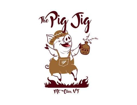 pig jig graphic with dancing pig