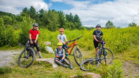 Kids biking