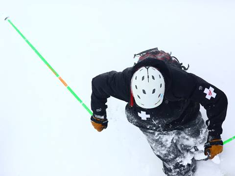 Patroller Skiing