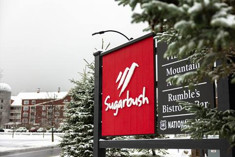 snowy sugarbush sign